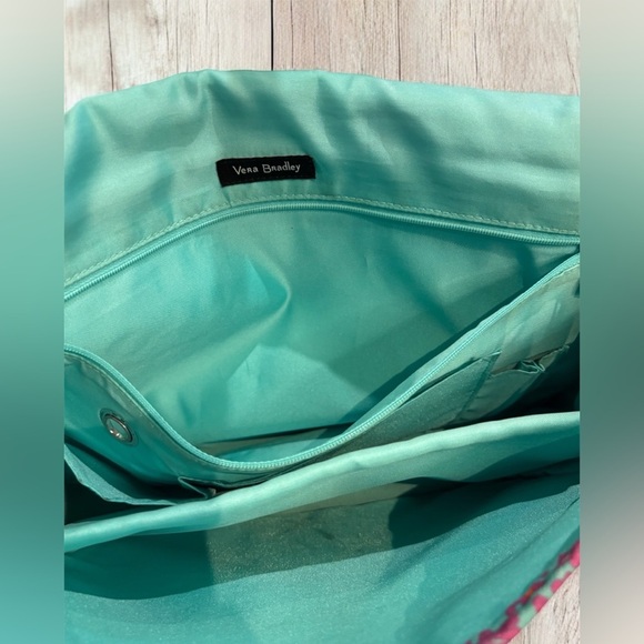 Vera Bradley Falling Flowers MESSENGER School Travel Crossbody Bag 13x11x4 EUC - Picture 11 of 13